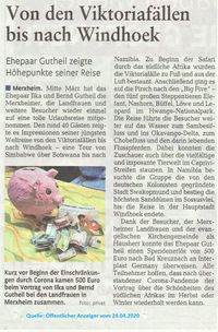 Öffentlicher Anzeiger vom 24.04.2020